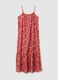 Women's long dress in multicoloured viscose wide fit_4