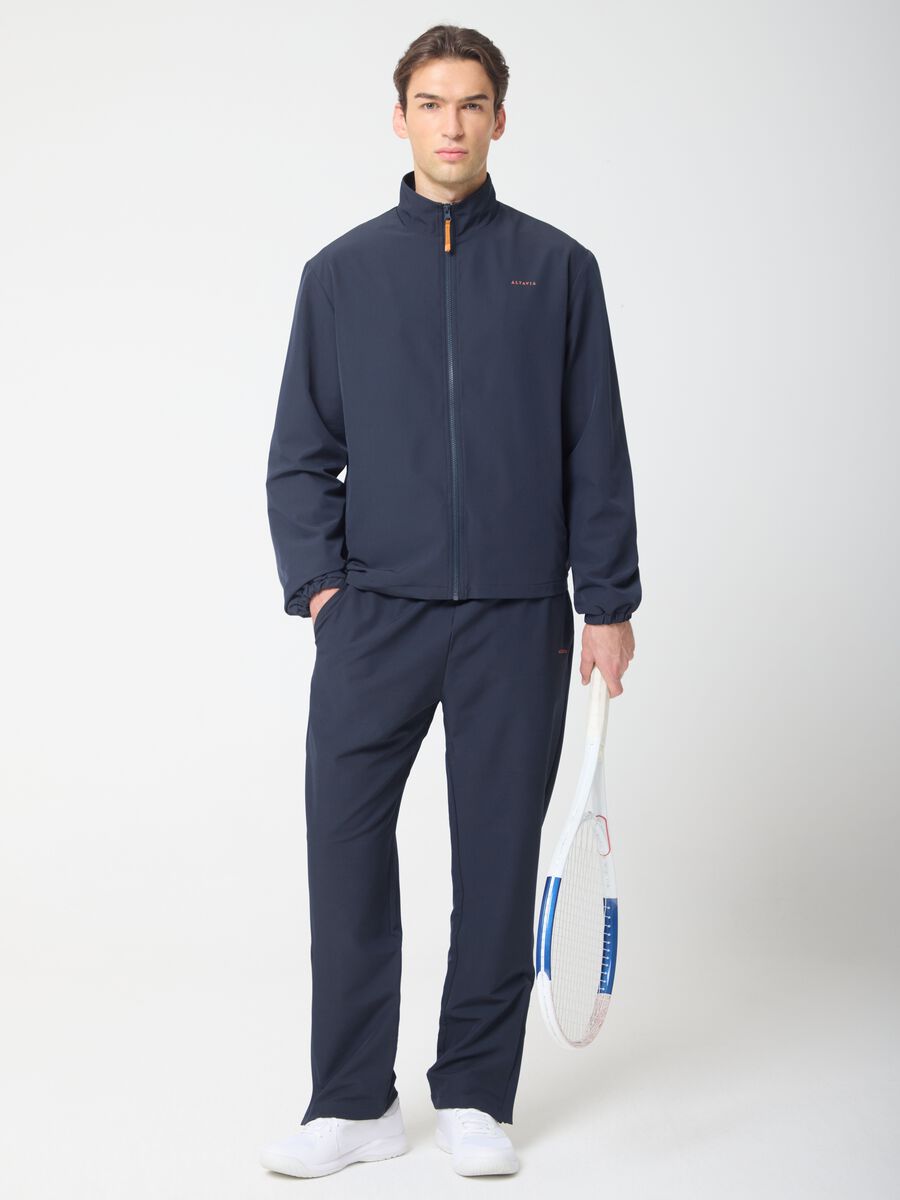 Technical fabric full-zip with contrasting profiles ALTAVIA COURT_0