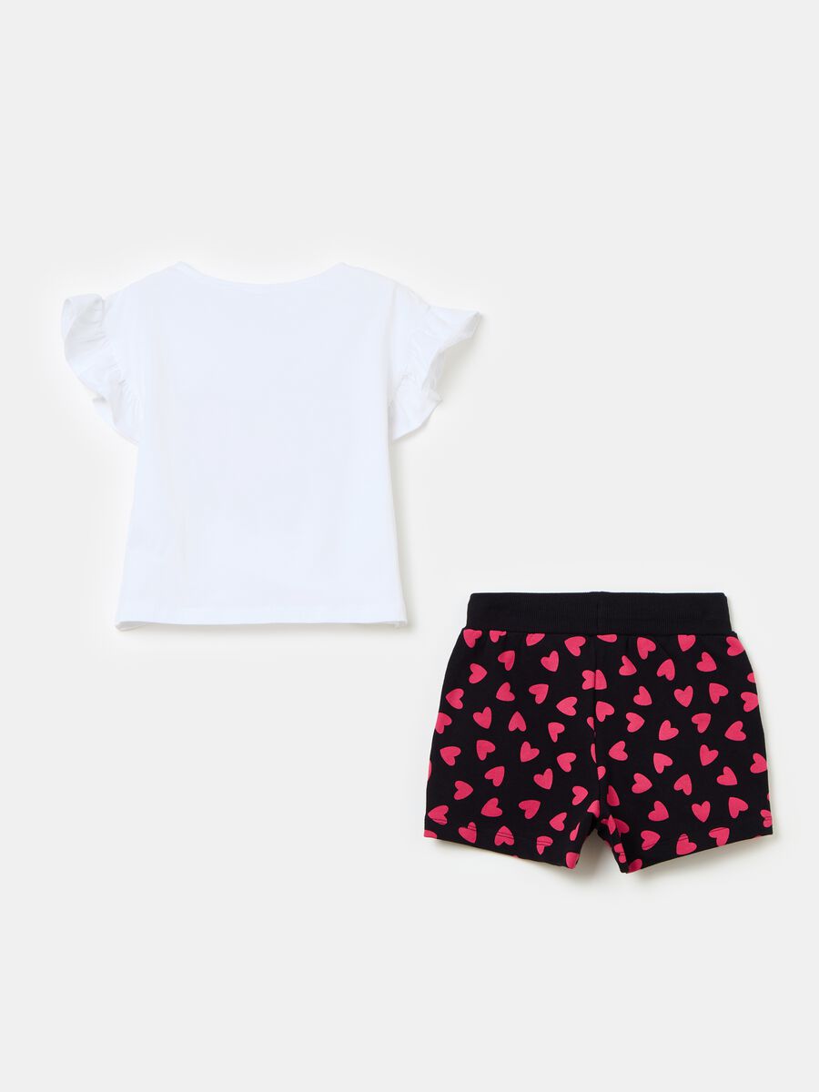 Jogging set con stampa Minnie e Topolino_1