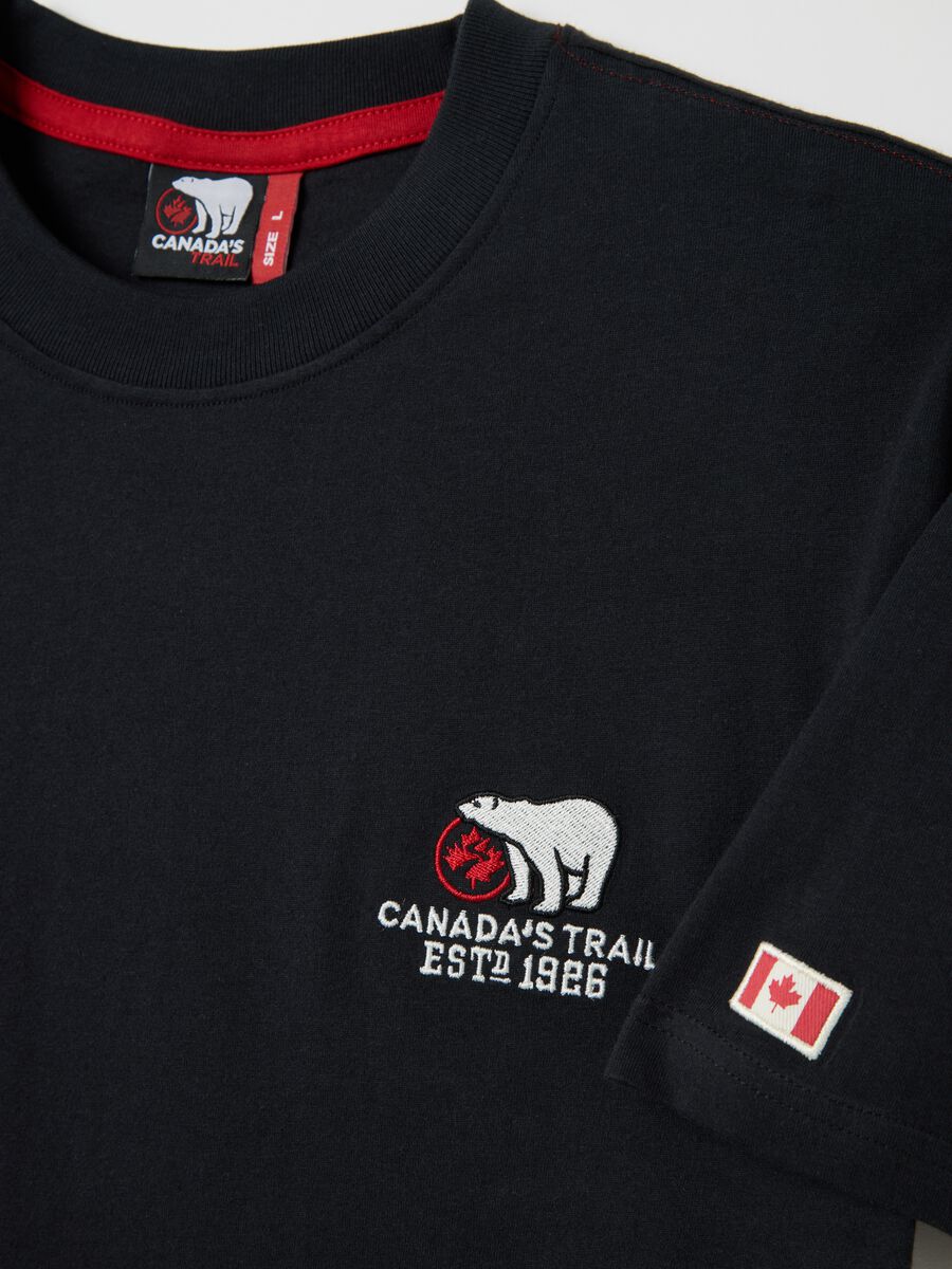 Canada's Trail black short-sleeved T-shirt_5