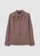 Brown striped cotton-blend shirt with oversized fit_4
