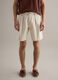 Beige pure cotton chino shorts, regular fit_1