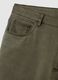 Green cotton slim fit trousers_5