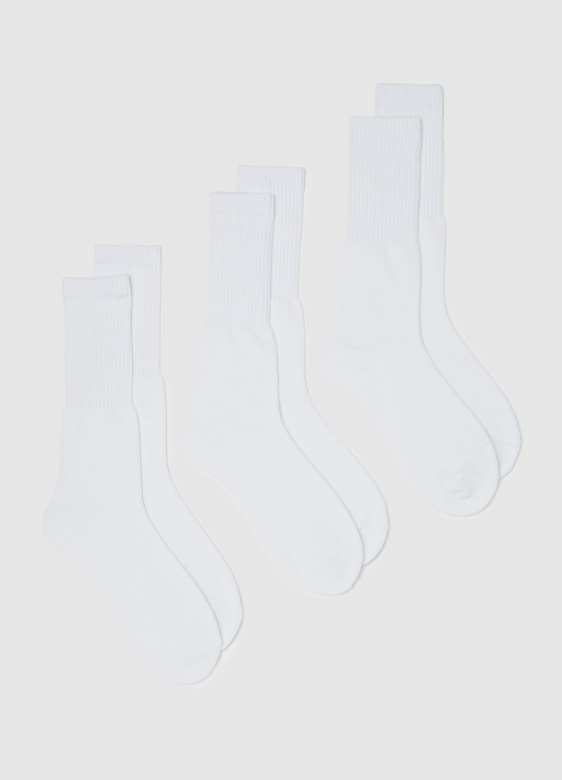 Three-pair pack midi tennis socks