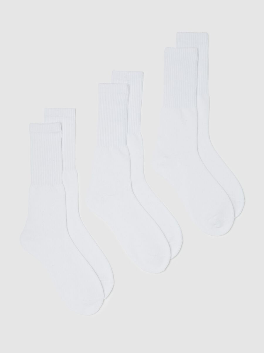 Three-pair pack midi tennis socks_0
