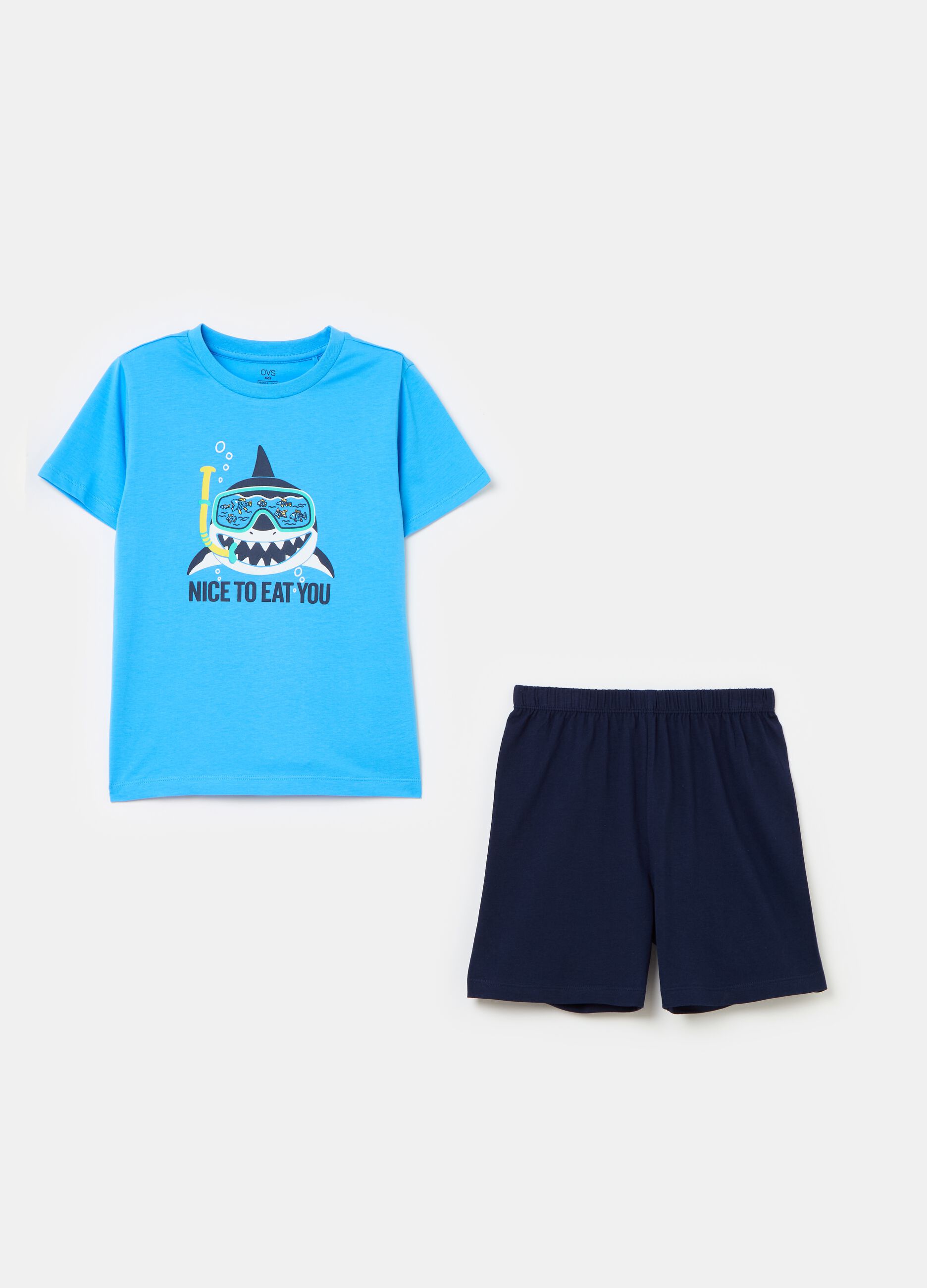 Organic cotton pyjamas with print