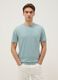 Short sleeve pure cotton azure regular fit T-shirt_1