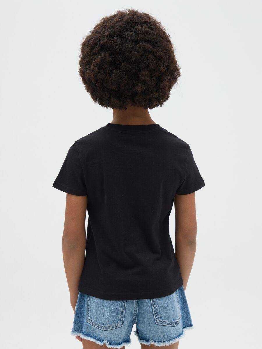 T-shirt nera Essential in cotone bio_2