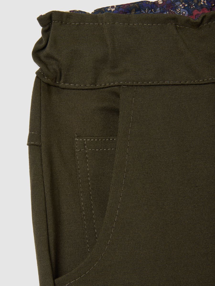 Dark Green Stretch Trousers_5