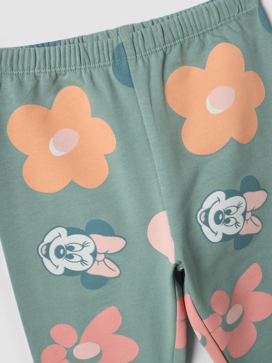 Green organic cotton Minnie print pyjamas_3