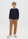 Boys' Pure Cotton Brown Trousers_0