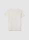 Girls&rsquo; white fitted T-shirt in stretch cotton_4