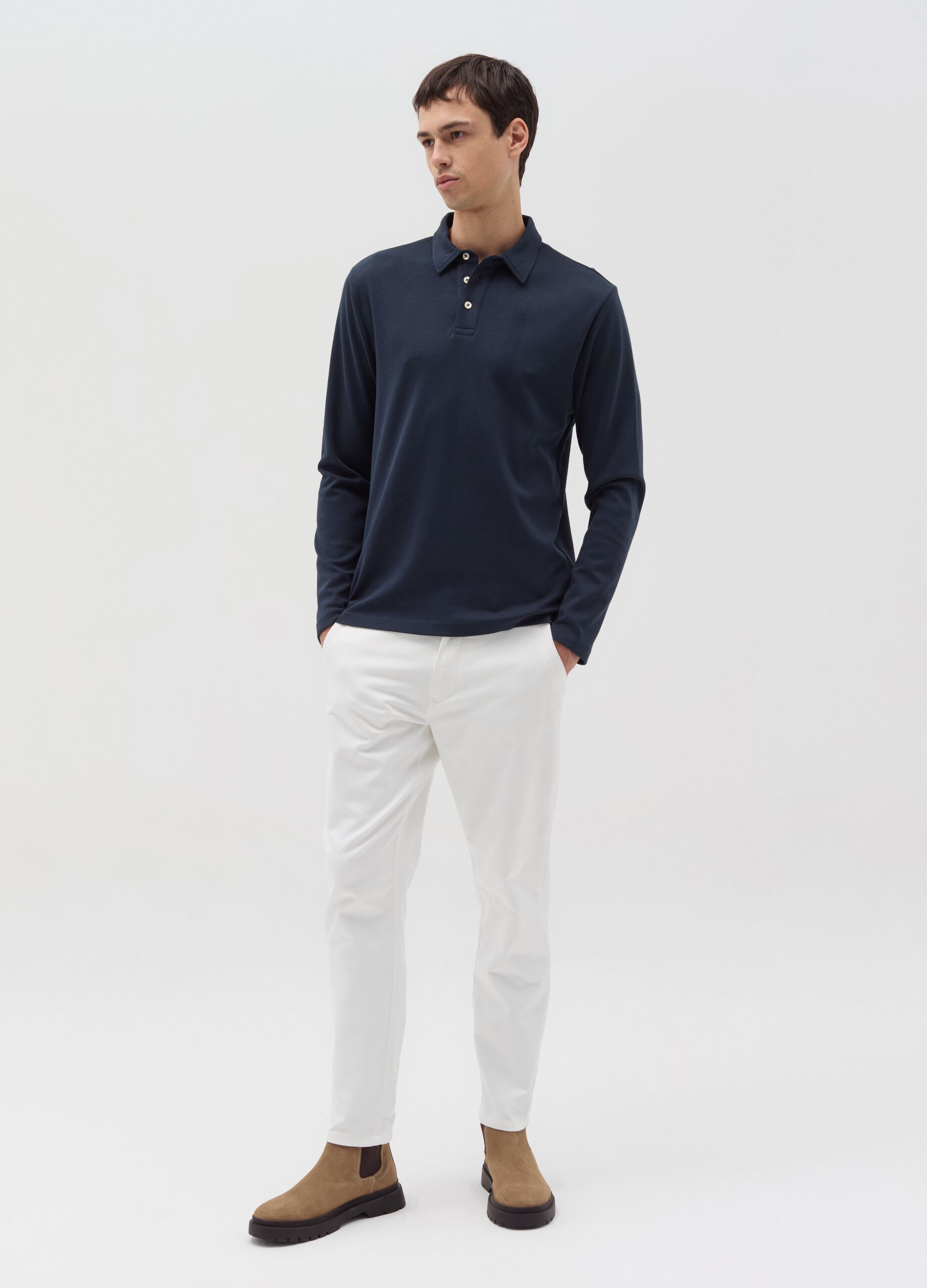 Ovs graveyard polo uomo manica lunga