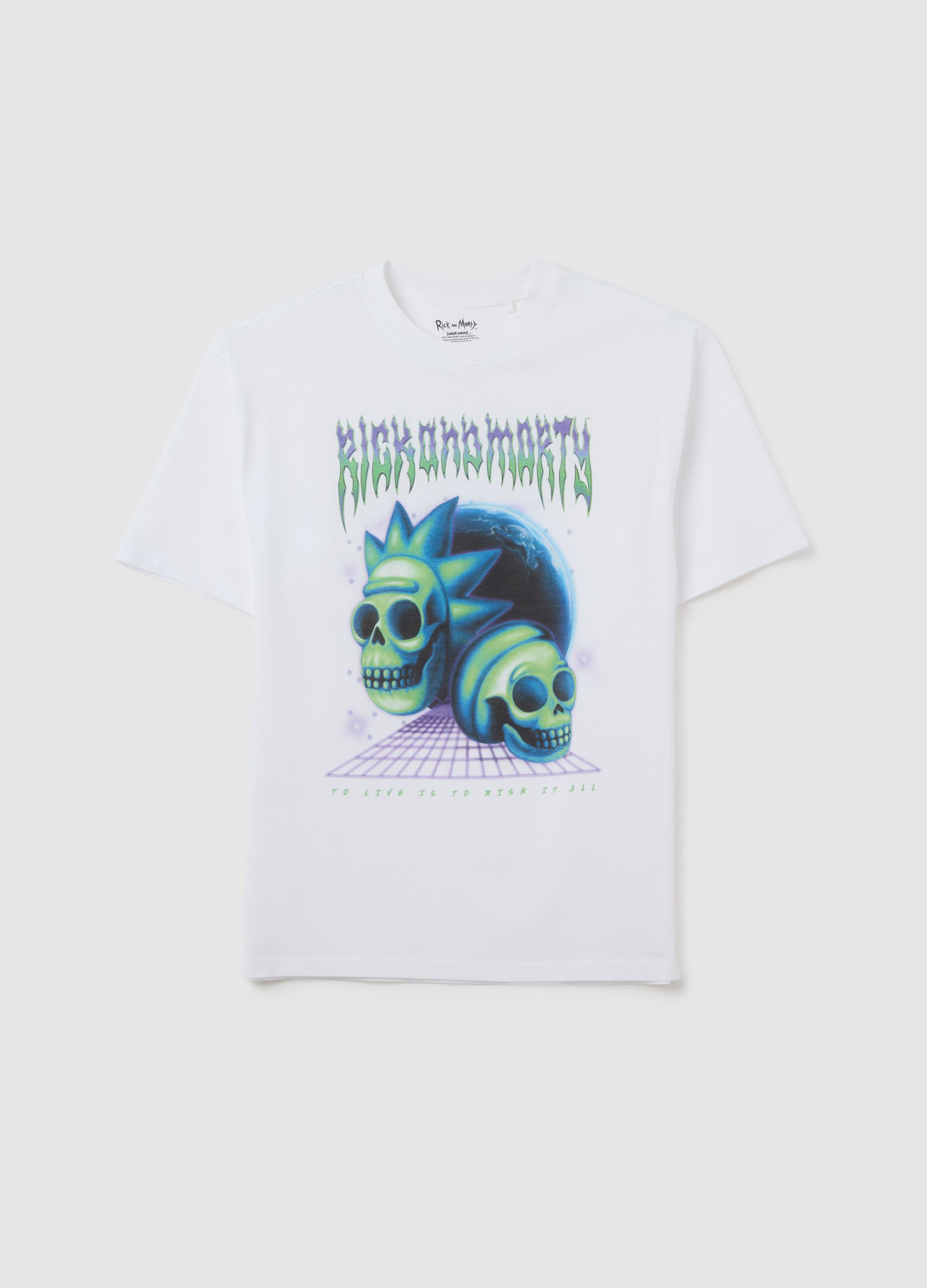Boys' white pure cotton regular fit t-shirt