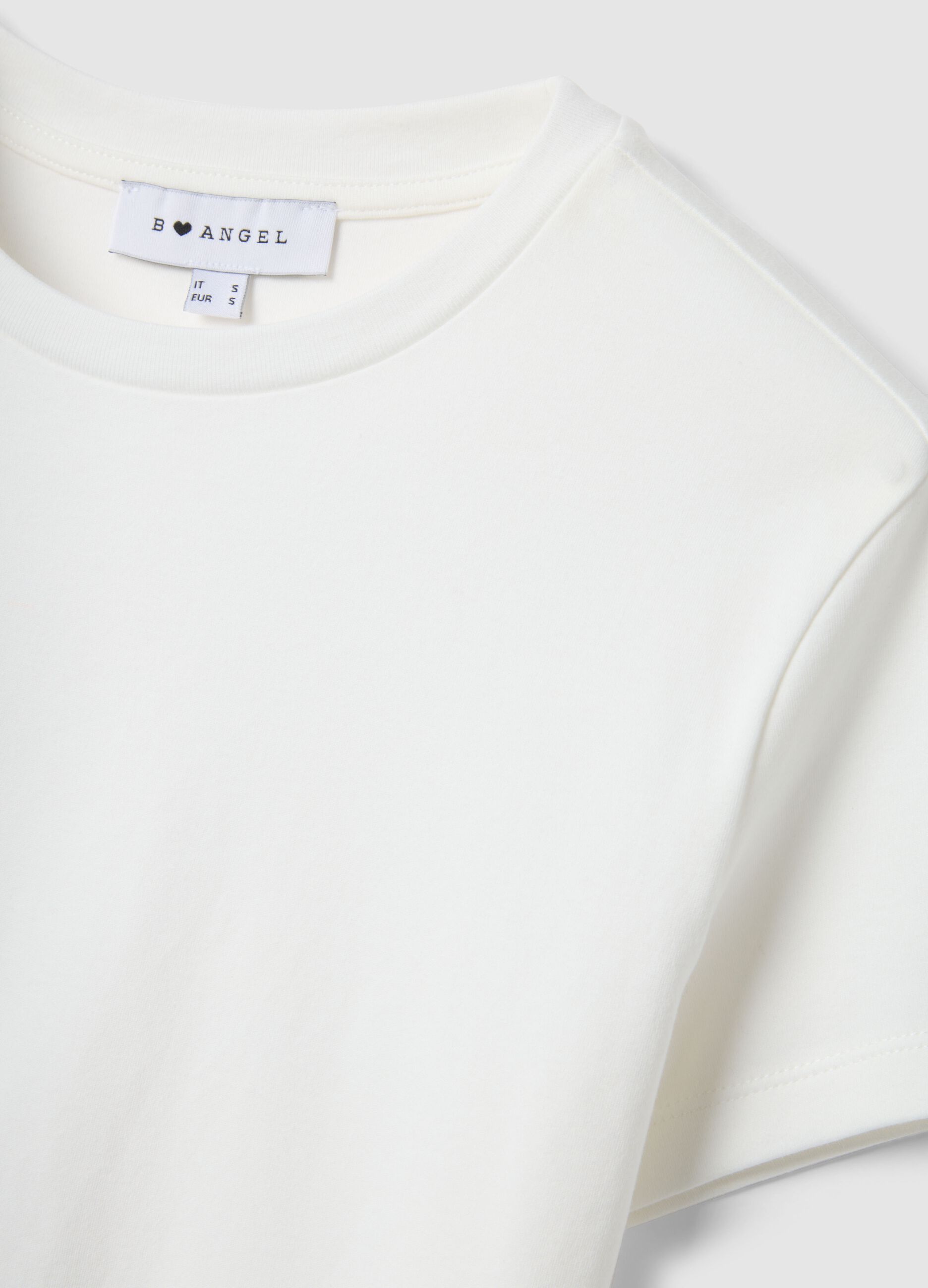 Women's White Regular Fit Pure Cotton T-Shirt