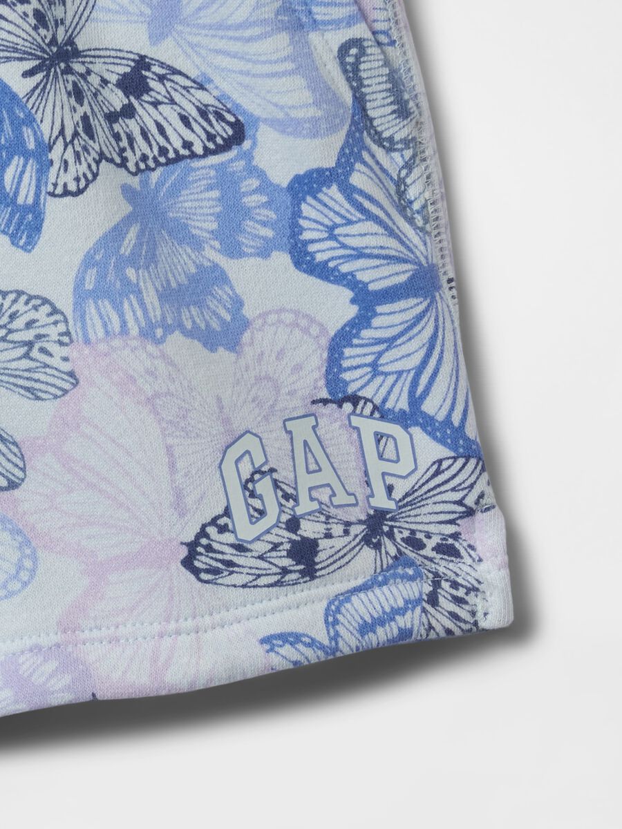 Shorts in maglia con farfalle_2