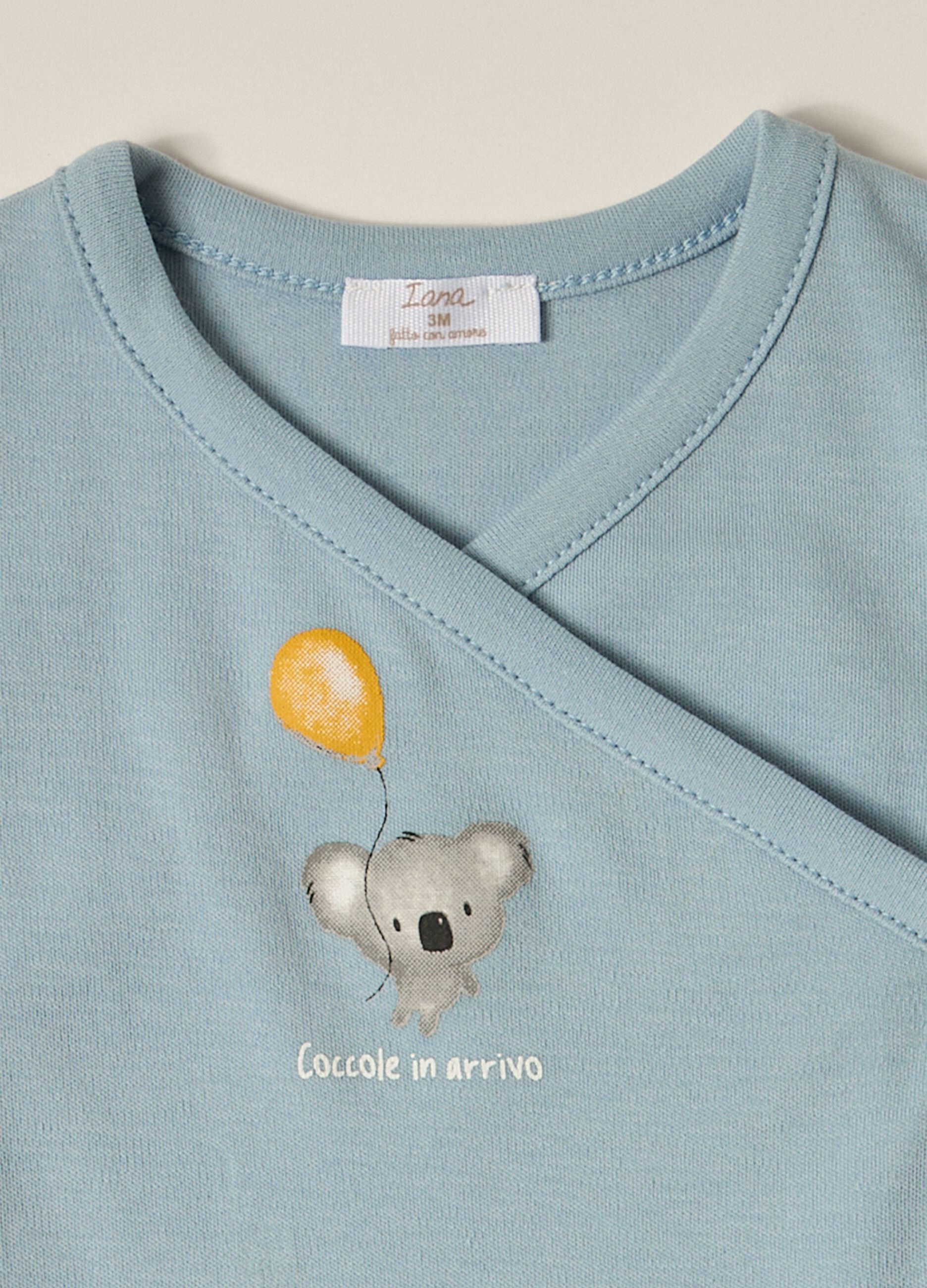 Pack 2 body in interlock di puro cotone IANA neonato