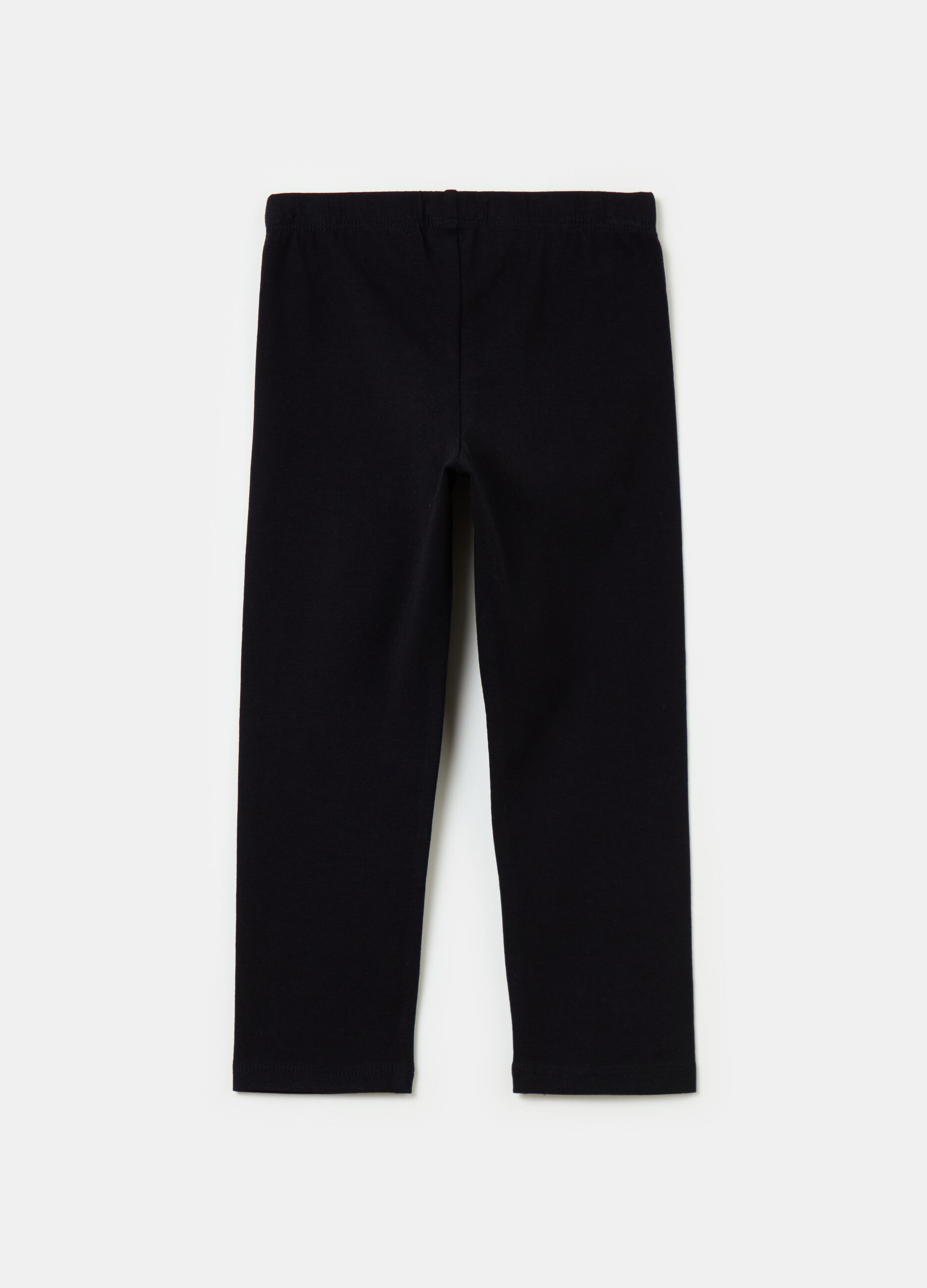 Three-quarter leggings with glitter
