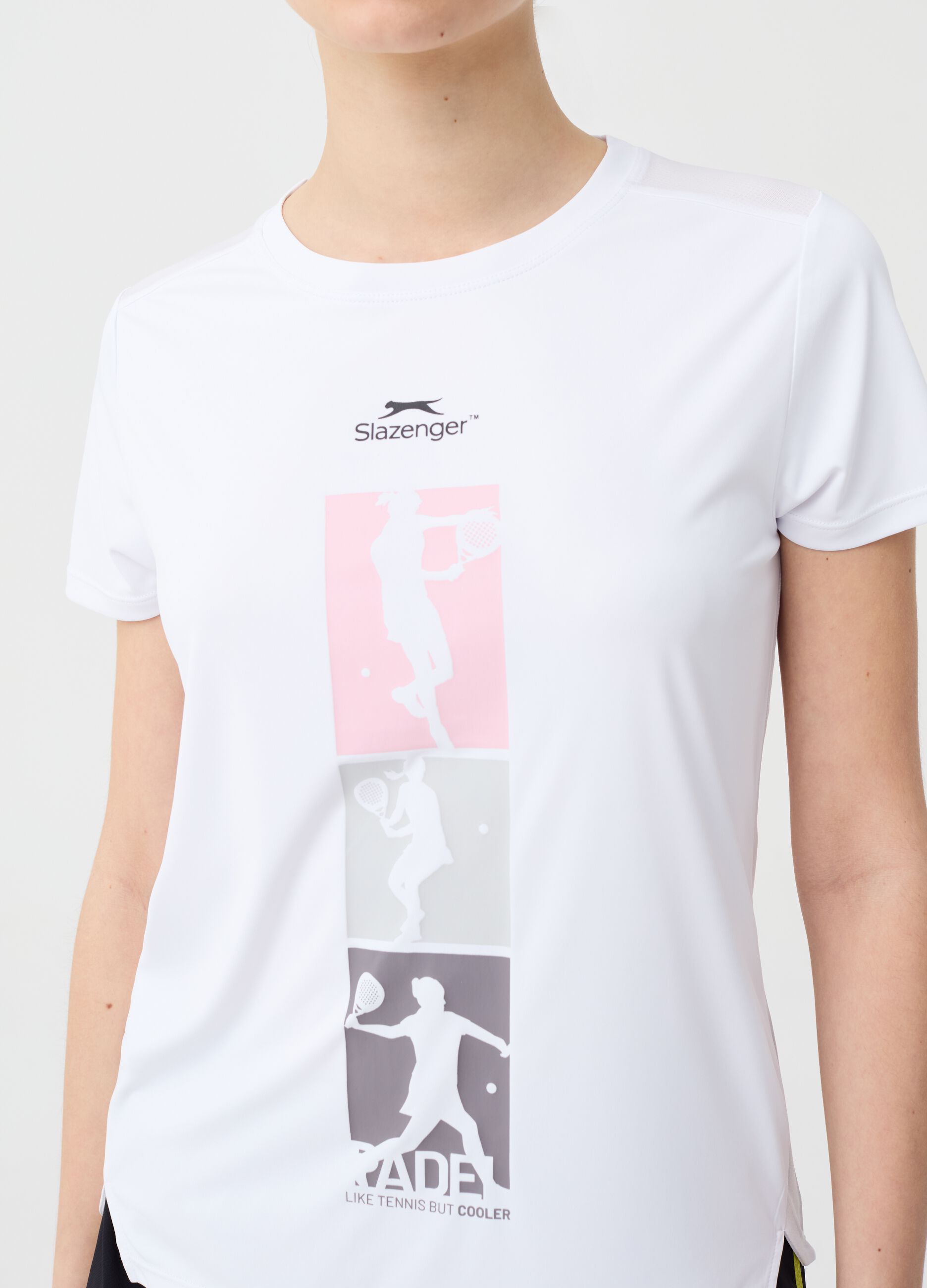 Ovs T-shirt da padel con stampa Slazenger