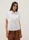 White pure cotton short-sleeve regular-fit shirt_0