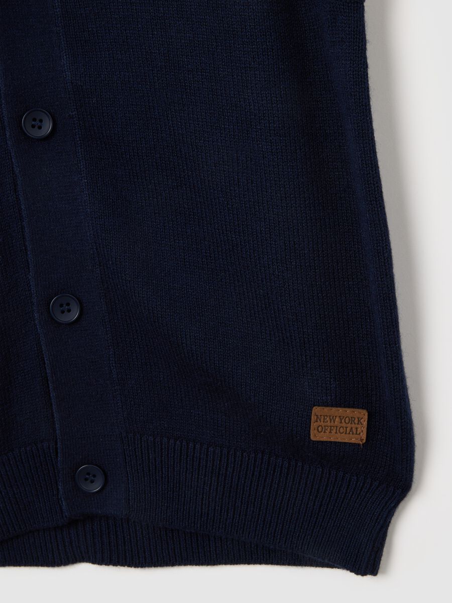 Regular Fit Children's Blue Cardigan_2