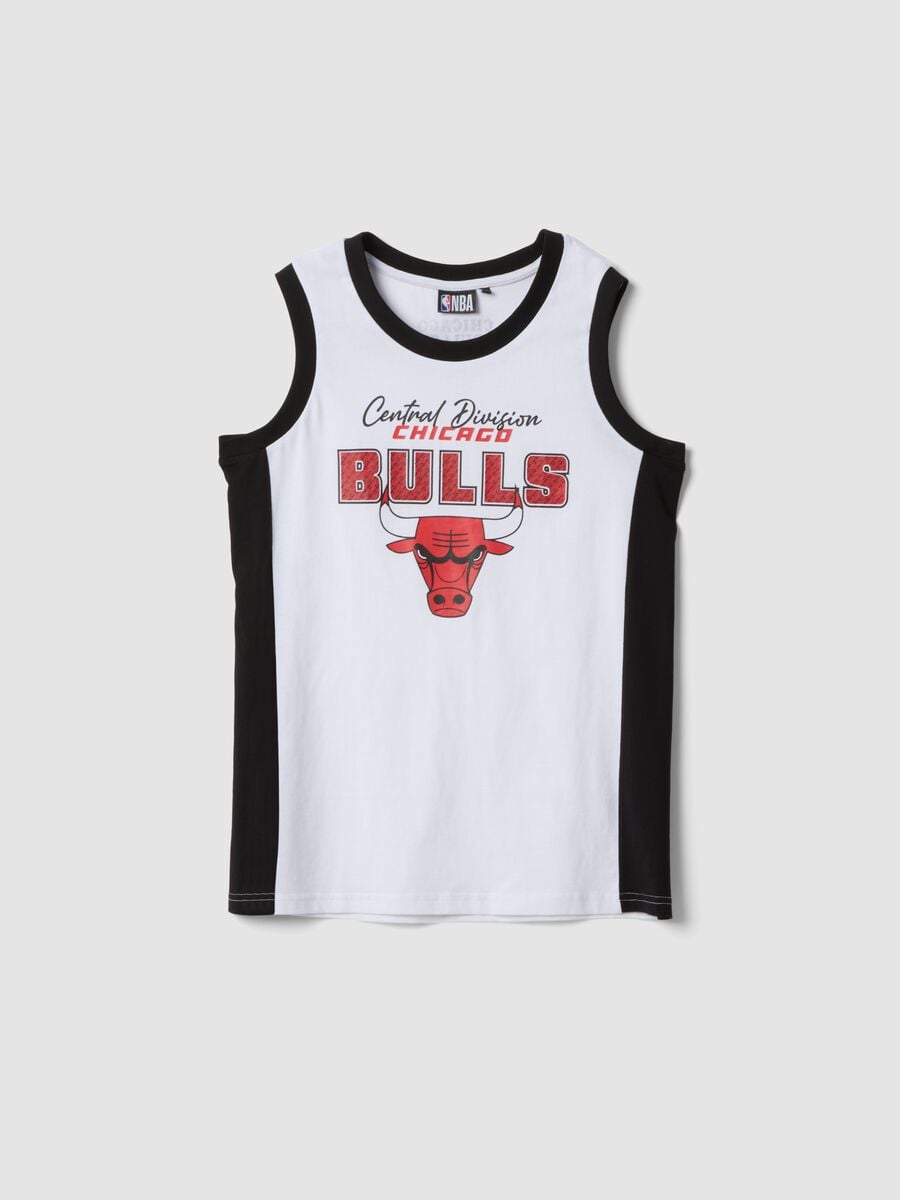 Canotta multicolor in puro cotone da ragazzo relaxed fit Chicago Bulls_3