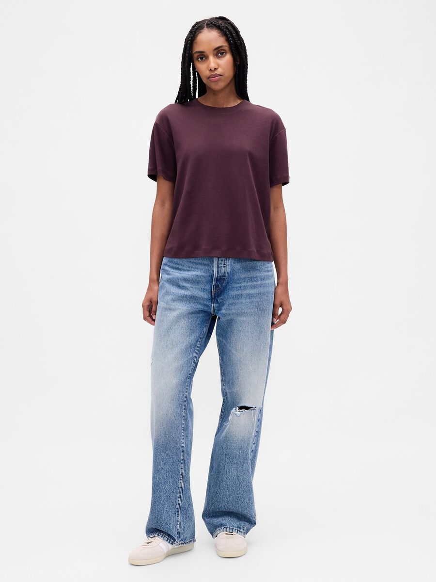 Purple Cotton T-shirt_2