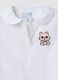 White girls&rsquo; school apron with zip and kitten embroidery_2