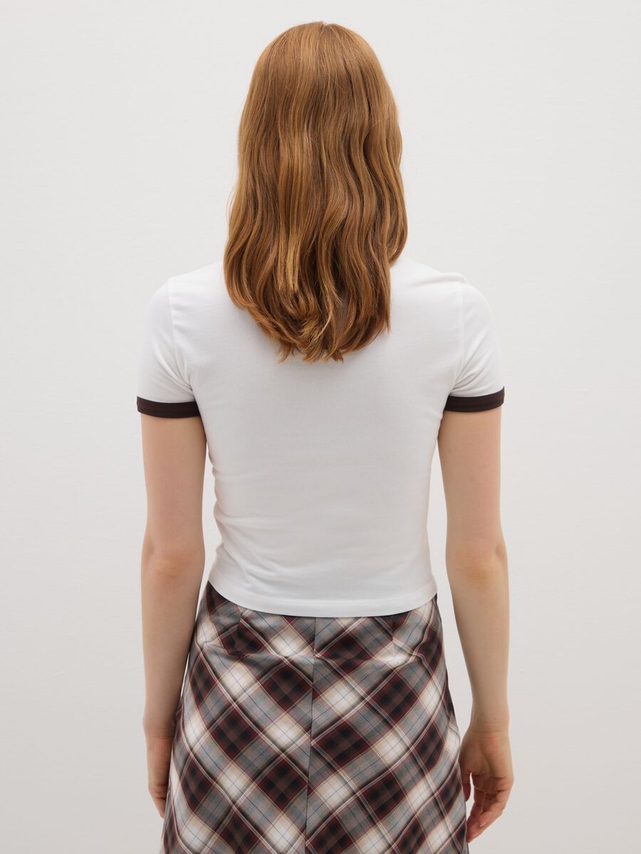 Women's White Stretch Cotton T-Shirt_2