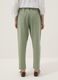 Green linen-cotton blend trousers with elasticated waist_2