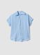 Light blue viscose-blend shirt_0