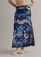 Blue pure cotton sarong with decorative print_1