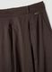 Brown pure cotton palazzo trousers_1