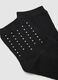 Black fabric sock set with rhinestones_2