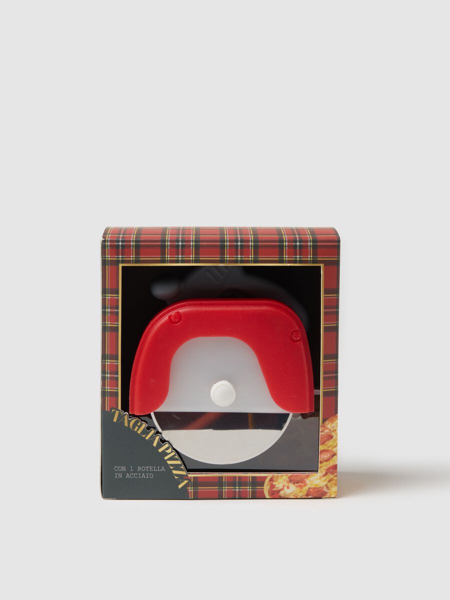 Multicolour Pizza Cutter with Steel Wheel_0