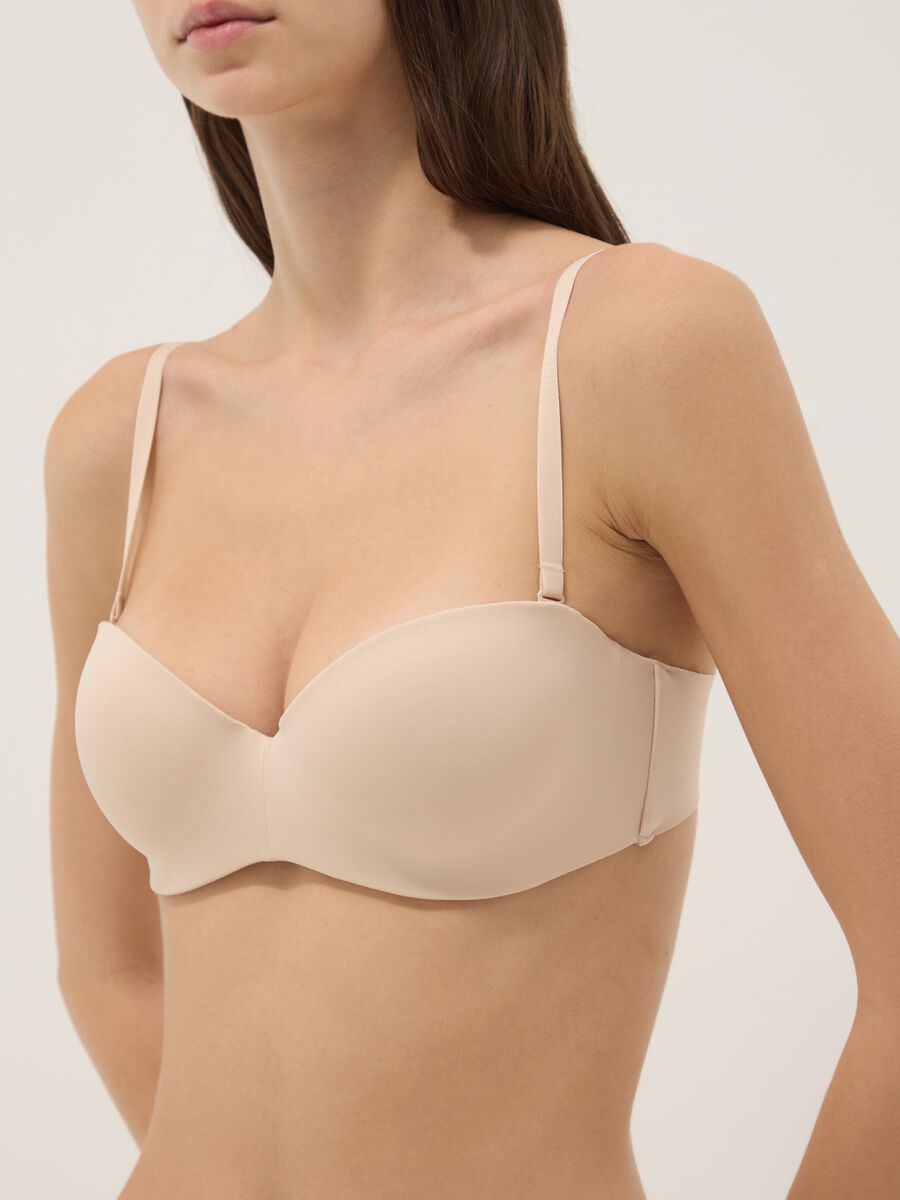 Reggiseno balconette beige con imbottitura removibile_3