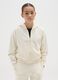 Girl's beige pure cotton regular fit sweatshirt_0