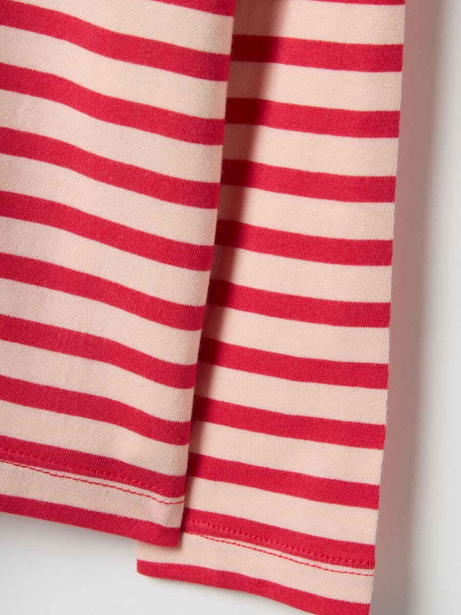 Multicolour stripe pure cotton long sleeve t-shirt in regular fit_3