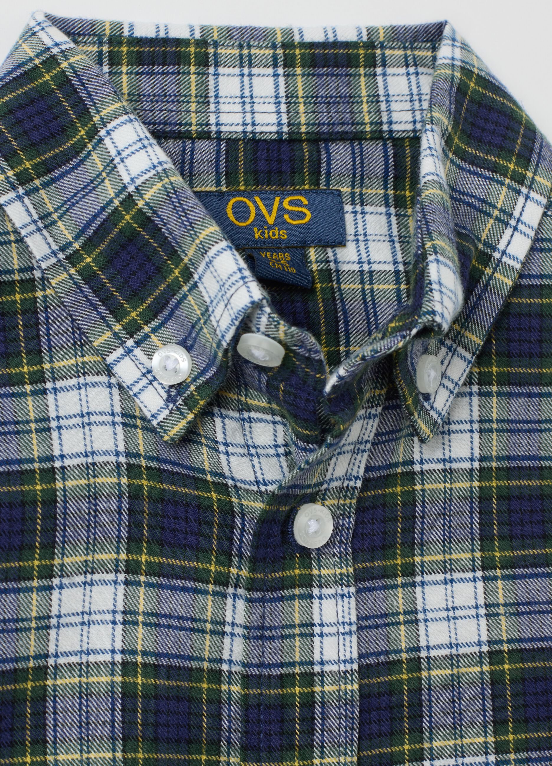 Multicolour regular fit pure cotton children's shirt