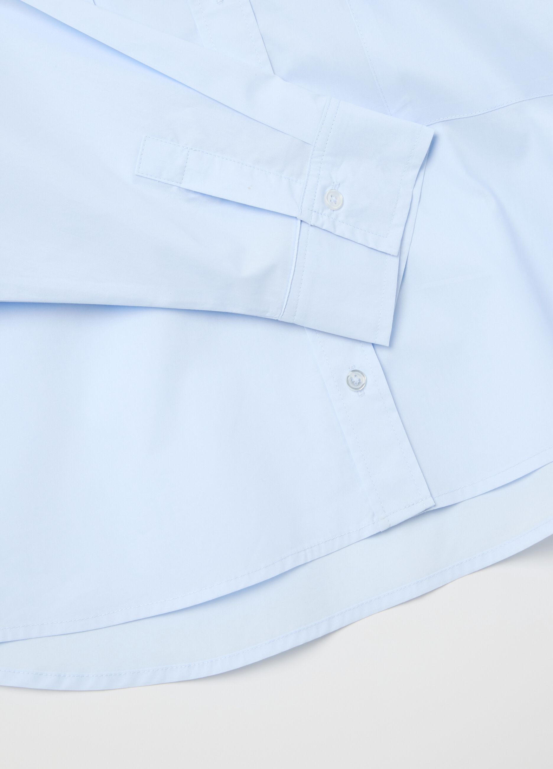 Poplin shirt with pockets