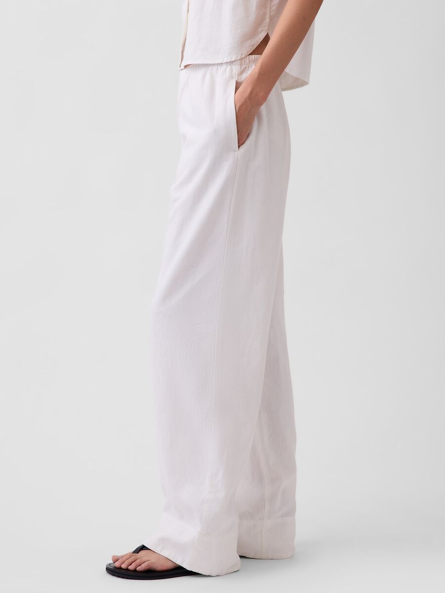 Linen-blend palazzo trousers_3