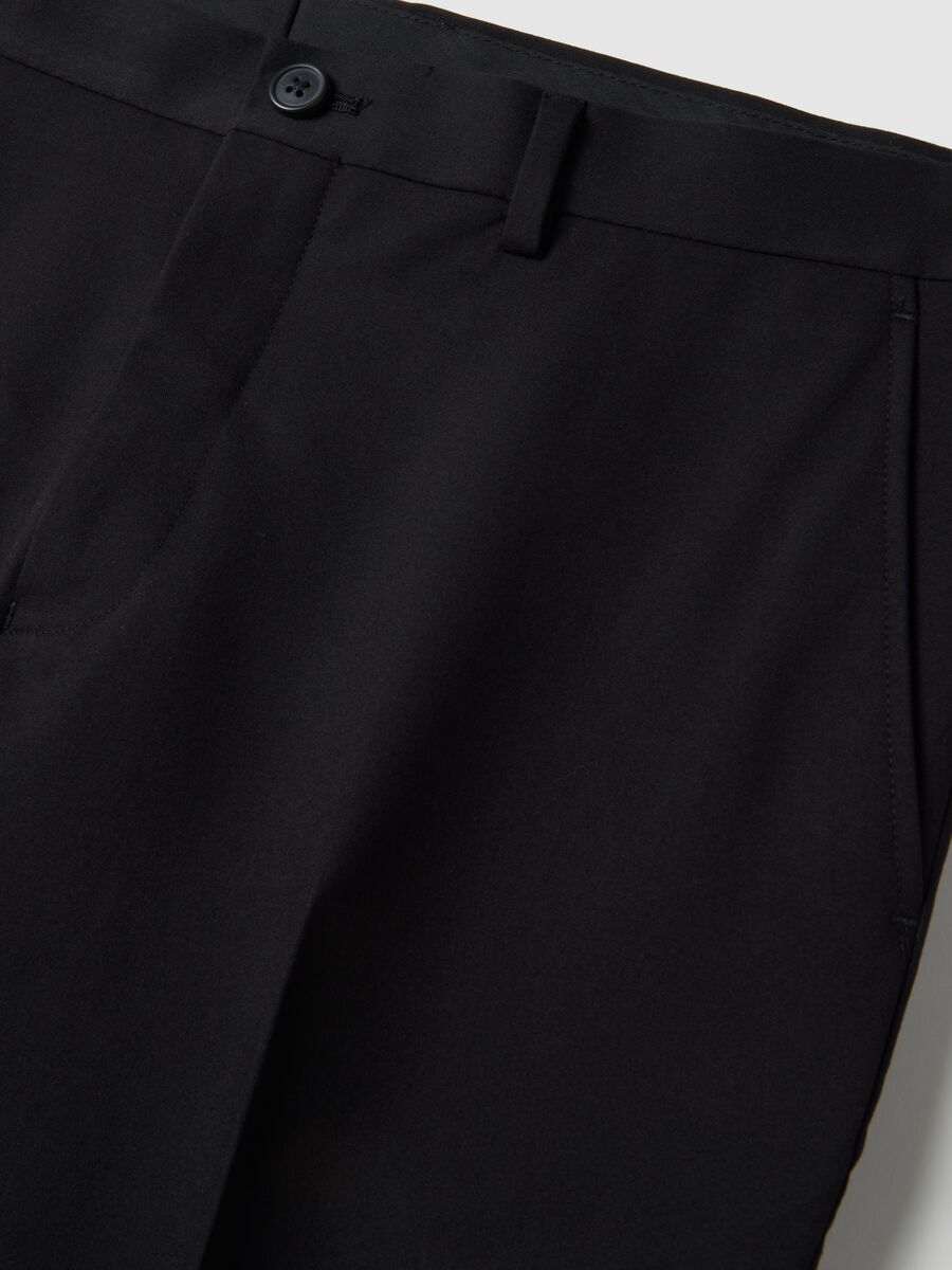 Pantaloni eleganti neri slim fit_5