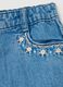 Baby girls&rsquo; blue regular-fit shorts in denim_3
