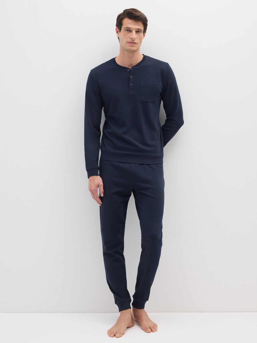 Blue Cotton Pyjamas_0