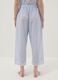 Light blue organic cotton pyjama trousers with broderie anglaise hem_2