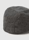 Grey Wool Blend Flat Cap_2