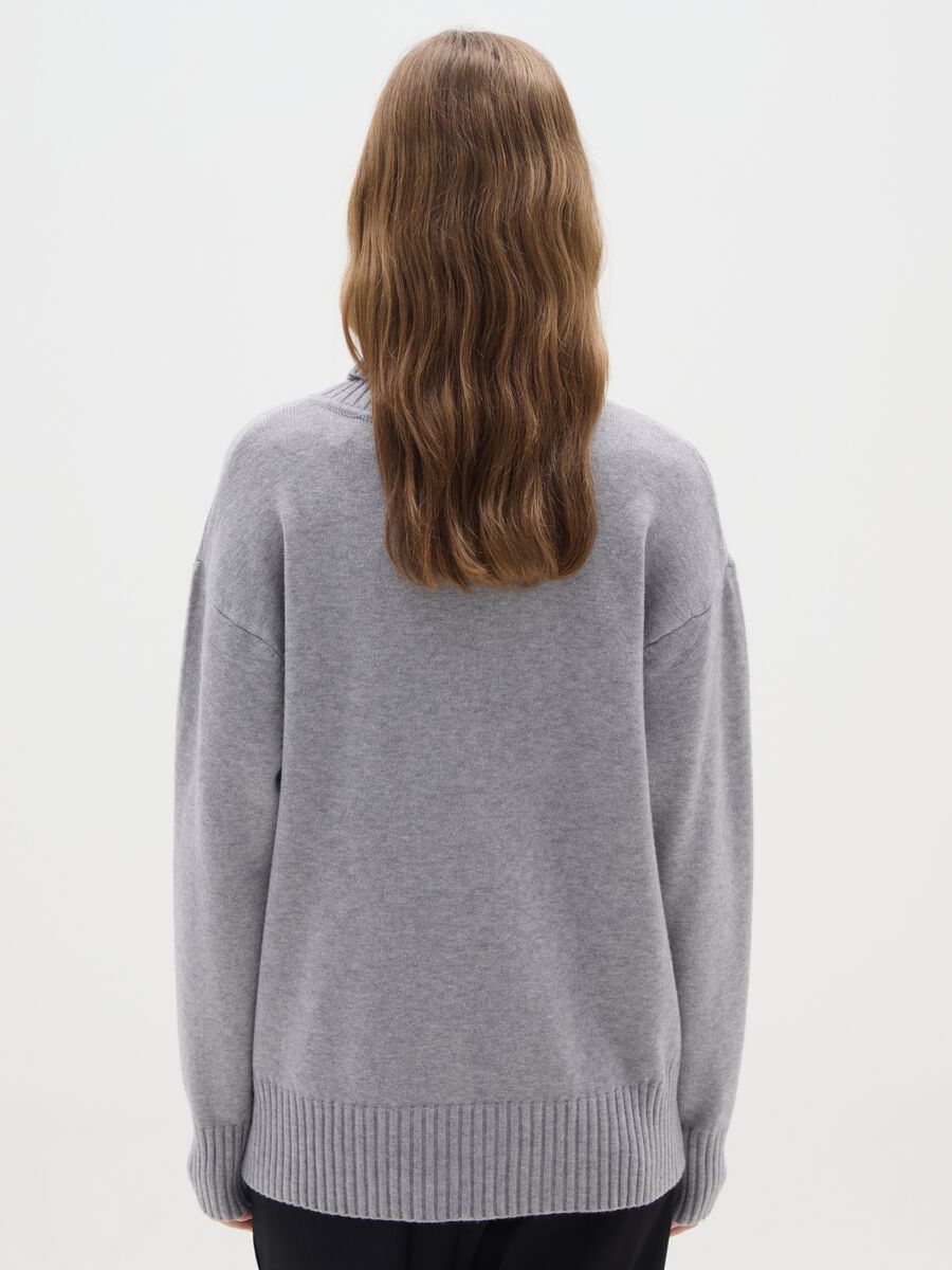 Grey Turtle Neck Jumper_2