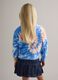 Girls' multicolour cotton-blend sweatshirt, regular fit with Tie-dye pattern_1
