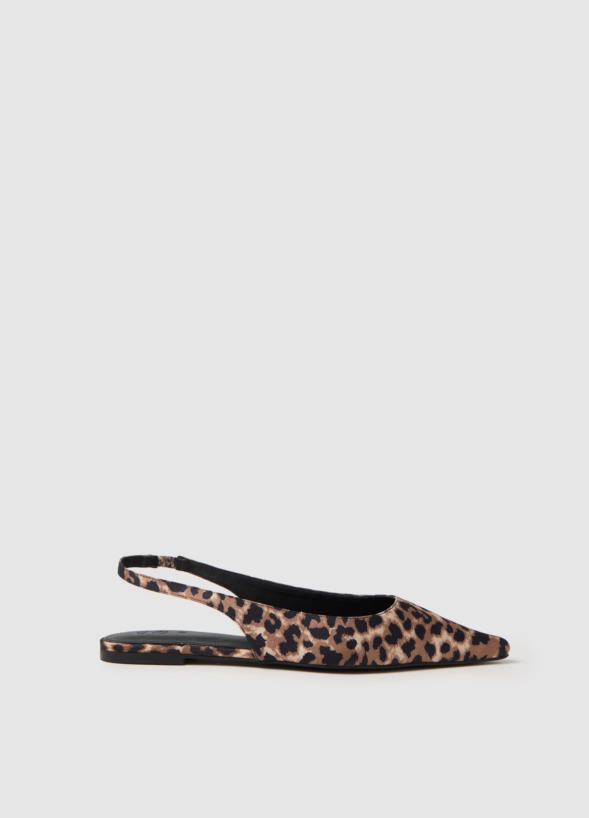 Ballerine da donna in misto tessuto multicolor senza chiusura
