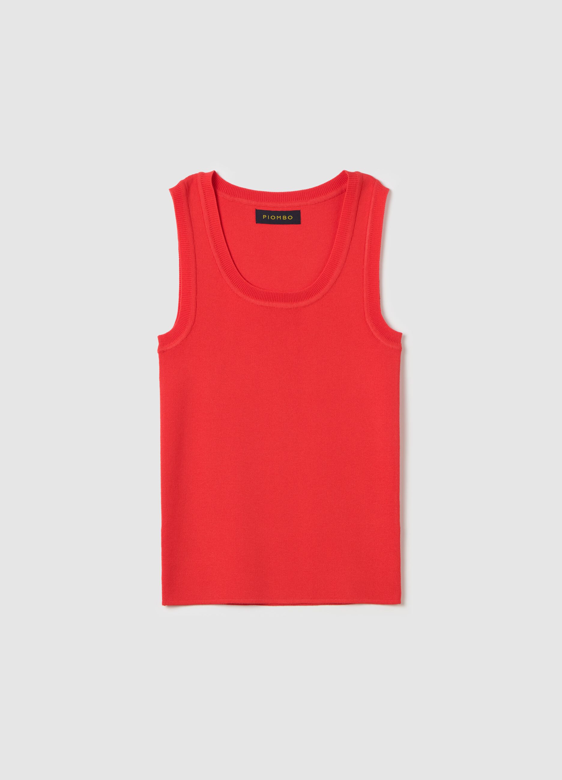 Solid colour tank top